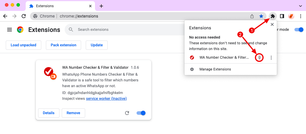 How To Install WA Number Checker Chrome Extension Manually WA Number 